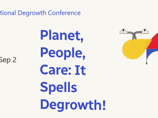 Planet People Care It Spells Degrowth - 9th International Degrowth Conference in Zagreb, Croatia